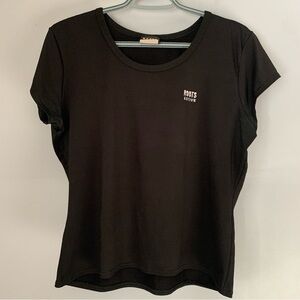 Roots Active Black Workout Tee Shirt